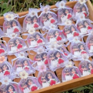 Clay doll heart souvenirs